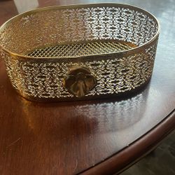 Vintage Mid-Century Oval Perfume Tray 