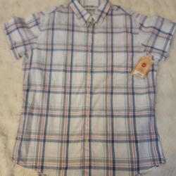 Mens Plaid Button Up