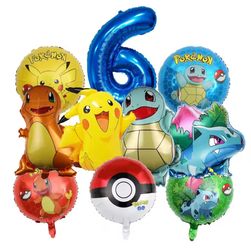 Pokemon foil balloon birthday balloon # 6 (10pcs party pack)