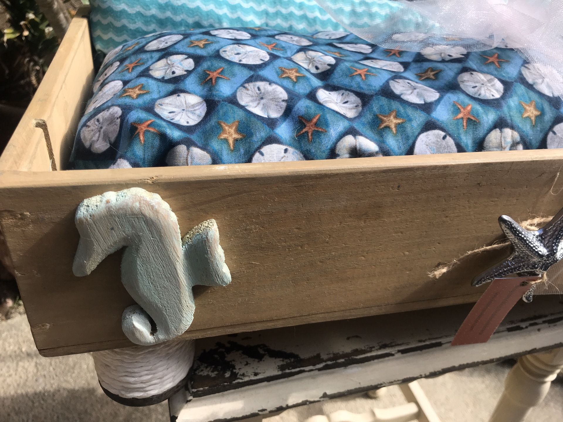 Beach Themed New Small Dog Or Cat Bed