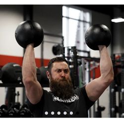 5 - 80 lb Pair Set of Rogue and Sorinex Fatbell and Center mass Bell