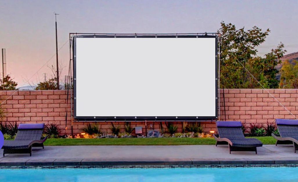 Leather Front 150 inch Projector Screen Material