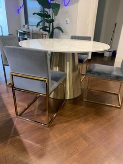 Real marble table
