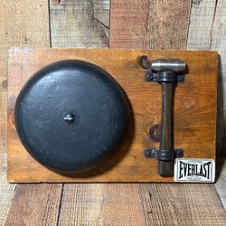 Vintage Everlast Bronx Boxing Ring Gong Bell Hammer Plaque