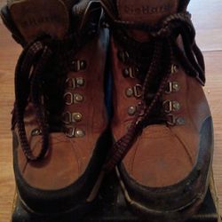 DIE HARD-brown leather lace up S.Toe boots