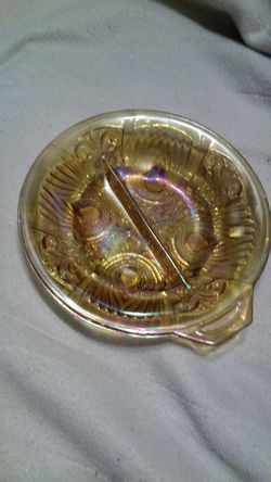 Old amber dishes $5 each