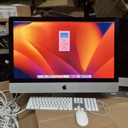  27" iMac 5K 2017 i7-7700k 16GB Ram 2TB Fusion Radeon Pro 575 Ventura