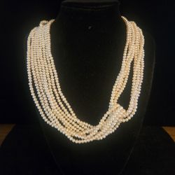 Genuine F.W  Cream Pearl Necklace 