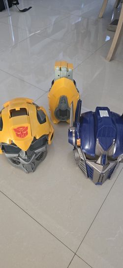 Bumble Bee And Optimus Prime Masks  With Sound Effects 