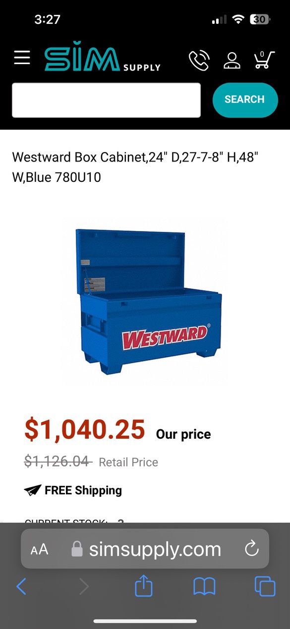 Westward Tool Box