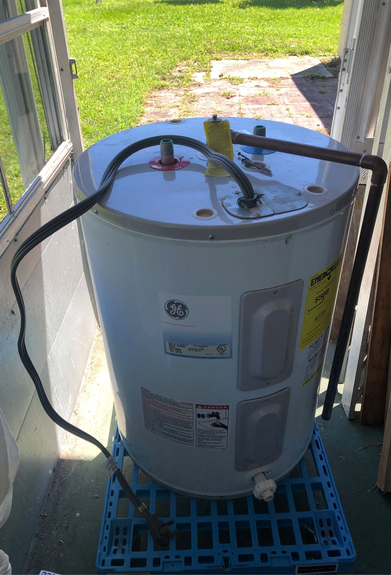 38 gallons water heater