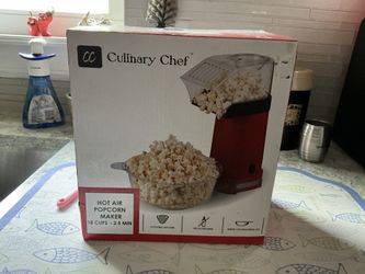 Culinary Chef Hot Air Popcorn Maker, model PM102-RED