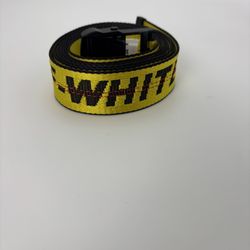OFF-WHITE Industrial Belt Yellow/Black unisex one size