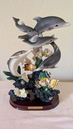 Yanglin Collection Dolphin & Coral Reef Statue