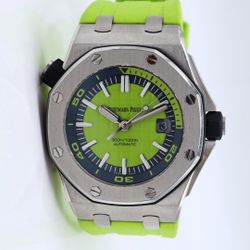 Audemars Piguet Royal Oak Offshore Diver 42mm Lime Green Diver 15710ST.OO.A038CA.01