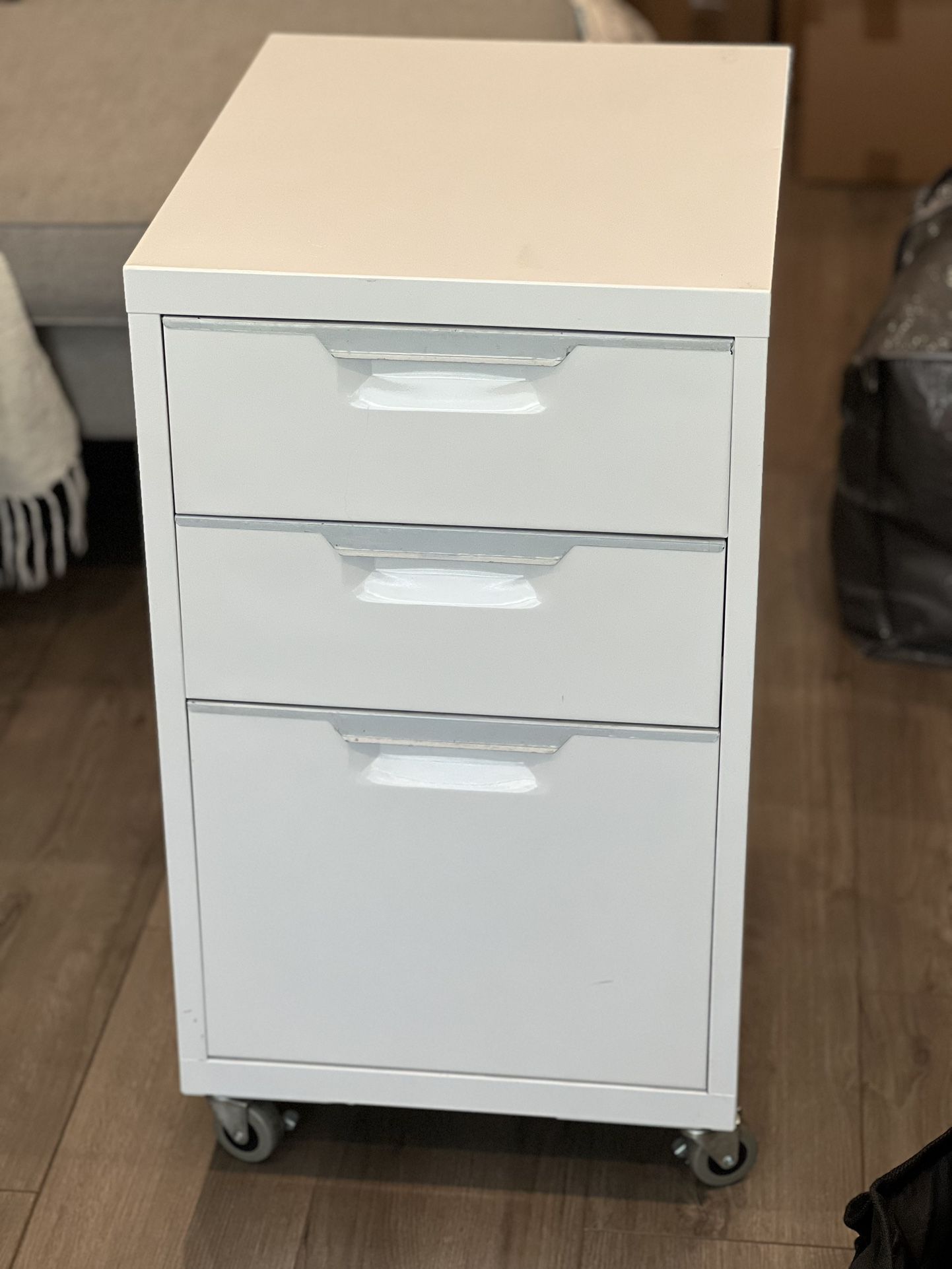 White metallic File Cabinet 