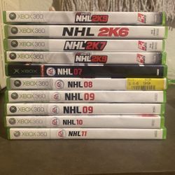 XBOX NHL hockey🏒🥅 collection $50 For All 12 Games