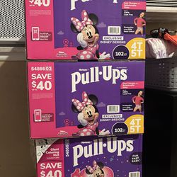Diapers Huggies Pull up’s Size 4T 5T 102 Count