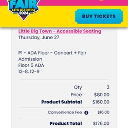 Little Big Town Concert tickets Tonight’s Show