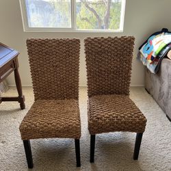 Wicker Side Chairs 