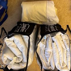 Queen mattress Pads (2) And One Waterproof Mattress Cover