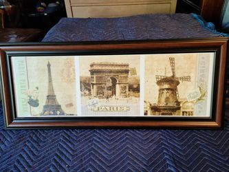 Paris picture and frame