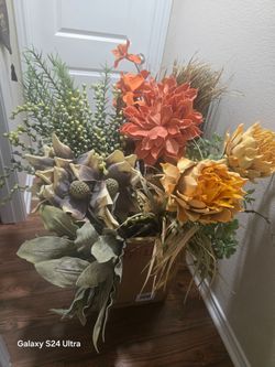 Artificial Flowers 3 ft tall $40 obo