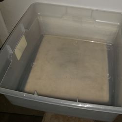 Sterilite Clear Plastic Square Storage Bin (without lid)