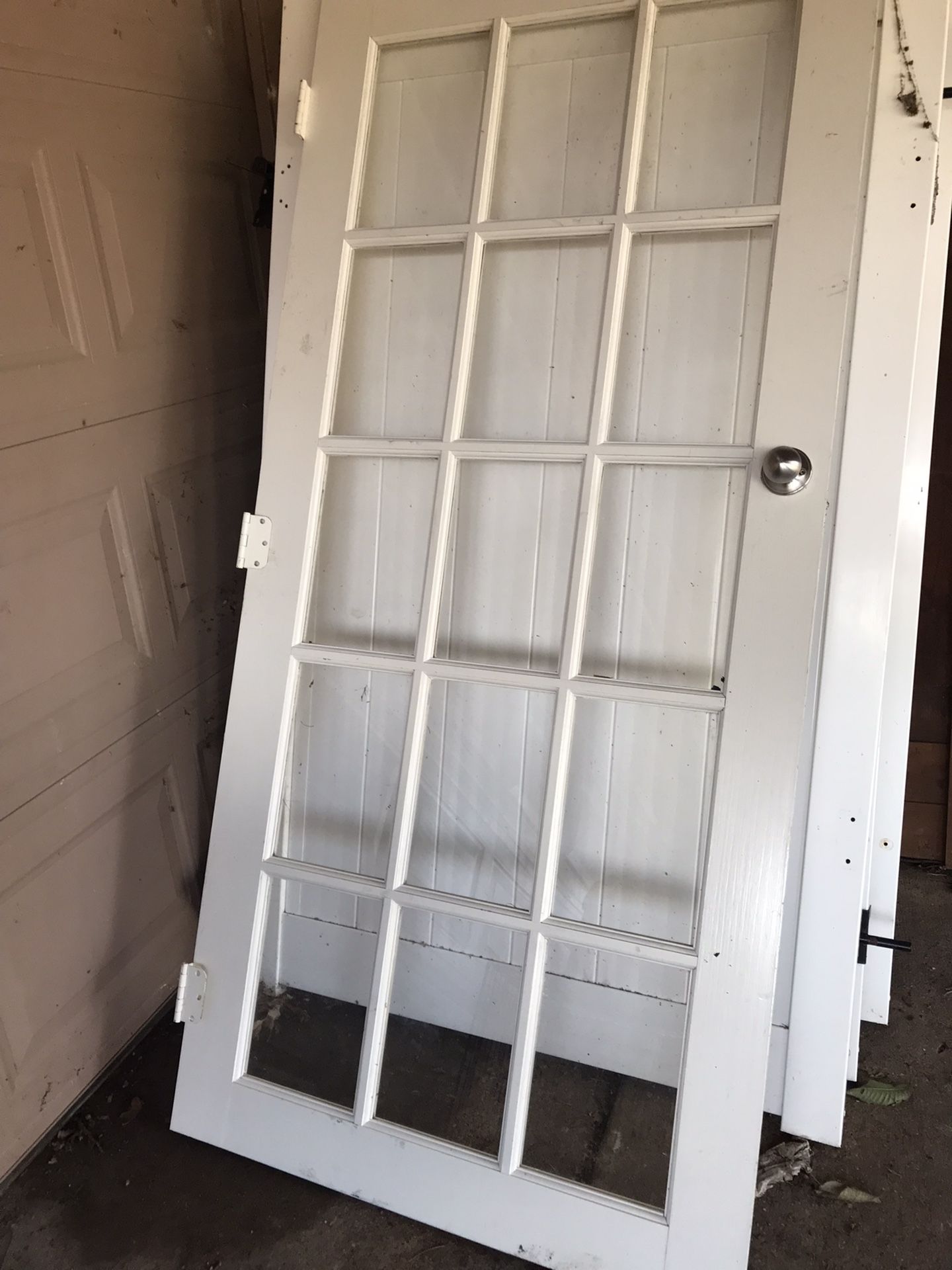 Puerta Vidrio Y Madera 79/5 X31/5 No Marco