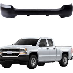 New 2016 2017 2018 Chevy Silverado 1500 Steel Black Front Bumper Face Bar Assembly 