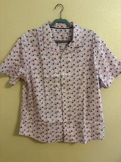 Men's Short Sleeve Button-Up Camp Shirt