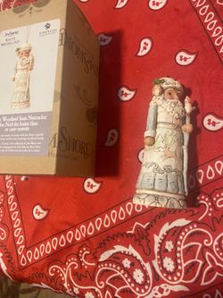Jim Shore Santa Nutcracker White Woodland