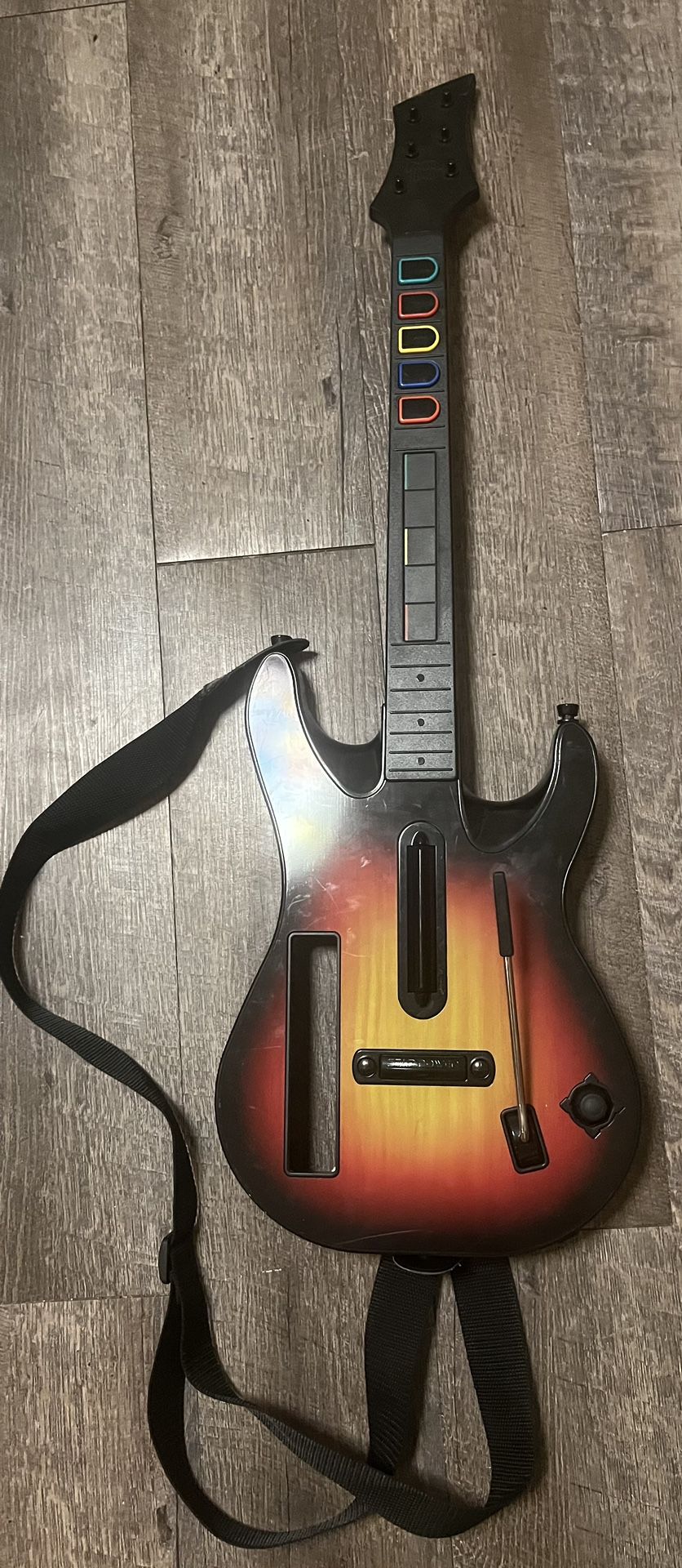 Nintendo Wii Wireless Guitar Hero RedOctane Sunburst Controller 95455.805 strap