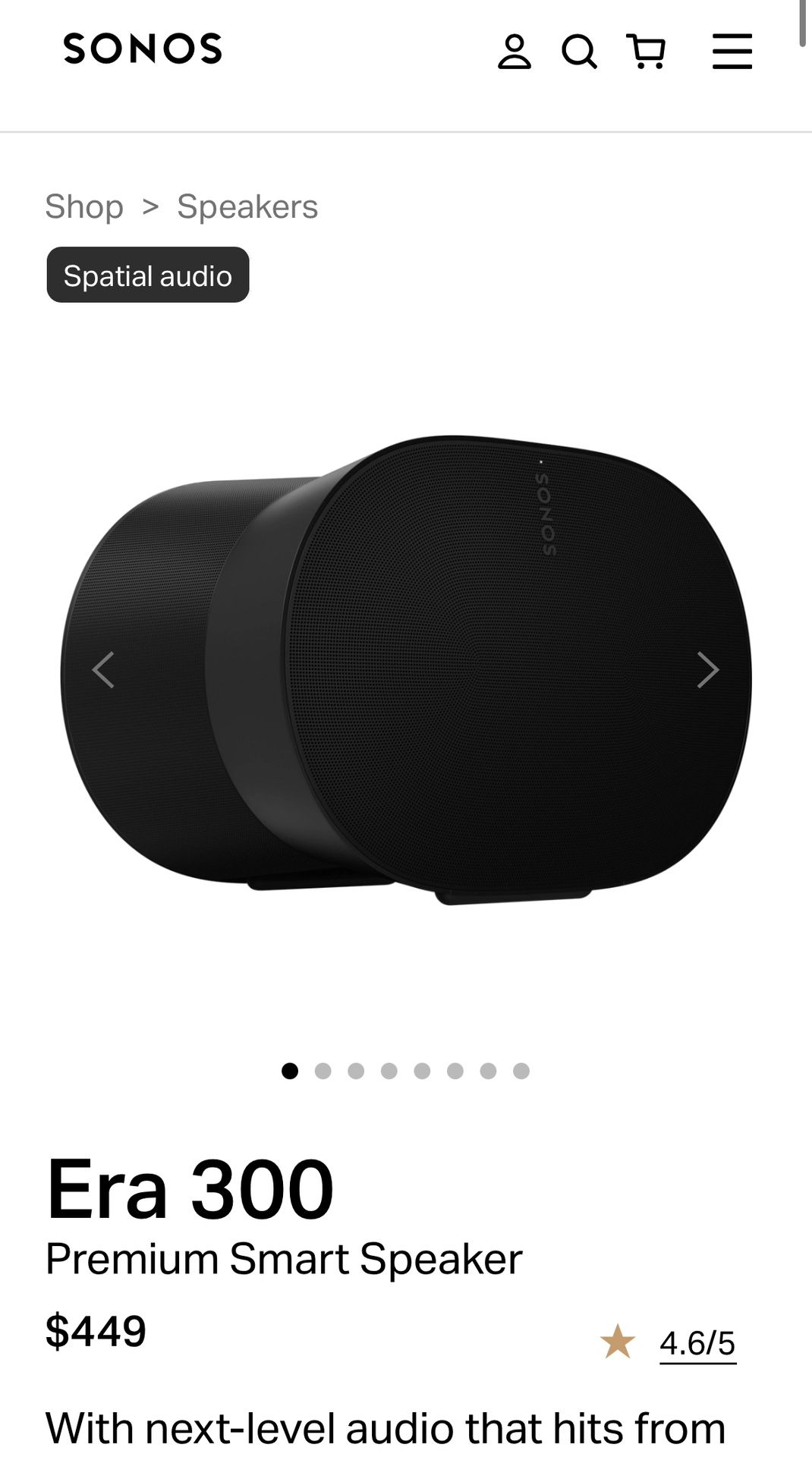 Sonos Era 300 Smart Speaker