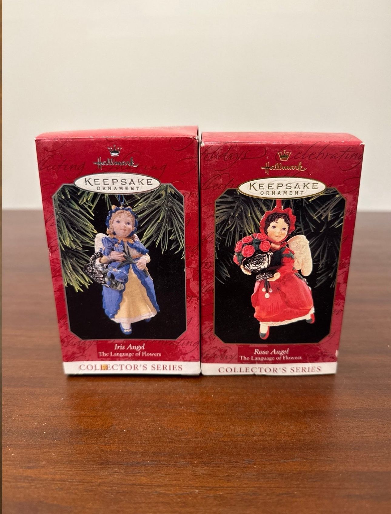 Set of (2) Hallmark Keepsake Ornament Angels