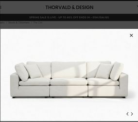 Thorvald & Design Ciel 3 seater Sofa