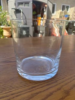Clear Glass Rocks Whiskey Tumbler