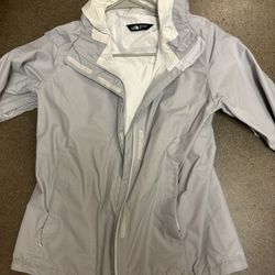 Women’s Northface Light Grey Rain Jacket
