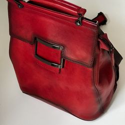 QUQUITO Retro Genuine Cow Leather Shoulder Bag Solid Color Backpack Handmade Cowhide Large Capacity Women Backpacks Travel Bags