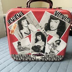 Betty Page Vintage Suitcase 