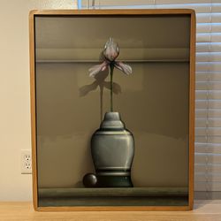 Original Floral Still Life Oil Painting By Listed Artist James Carter - Flower