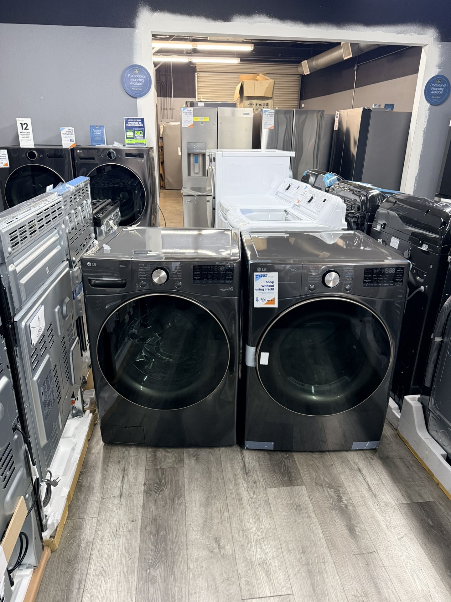 LG 4.5 Cubic Ft. Front Load Washer And Gas Dryer Set🔥