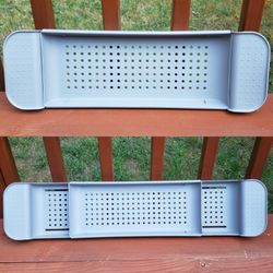 Extendable Bath Table/Tray - Gray - [Shortest: 21.5" LONG] [Longest: 30.5" LONG]