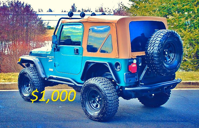🔥2000 Jeep Wrangler*^*TJ LIFTED SUPER CLEAN $1,000🔥