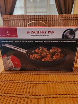 Emeril Lagasse Premium Ceramic Nonstick Coating 8'' Fry Pan Skillet, NIB