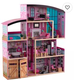 KidKraft Shimmer Mansion Wooden Dollhouse / Barbie