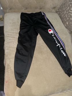 Champion Black Track Jogger Pants