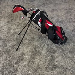 Junior Golf Bag And Set Of Clubs