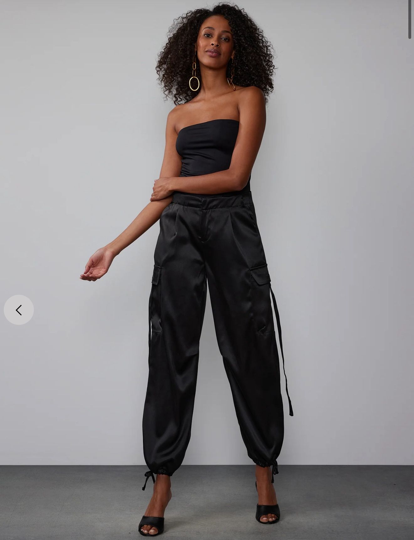 Super Sexy Satin Cargo Tie Pant