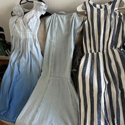 Dresses, Jumpsuit And stripped Set